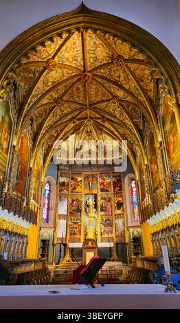 Church of Our Lady of the Assumption. Religious stained-glass window ...