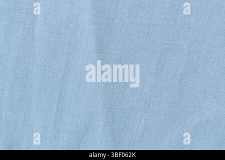 Blue Polyester Elastane Fabric Close-up. Stock Photo