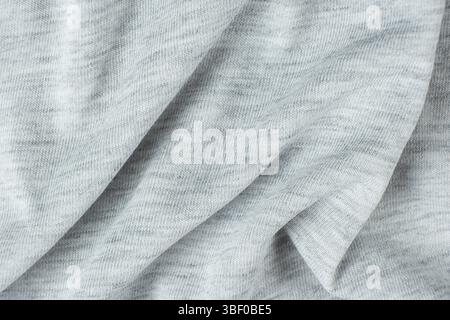 Detailed View of Natural Cotton Textile. Stock Photo
