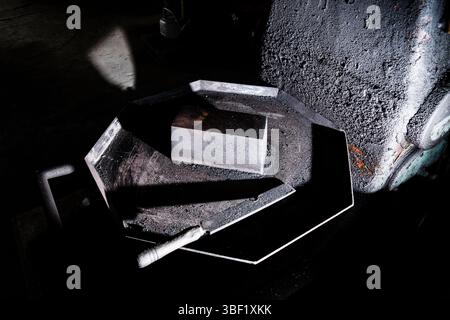 Tools in Swordsmith Kanekuni Ogawa's workshop in Seki, Japan. Stock Photo
