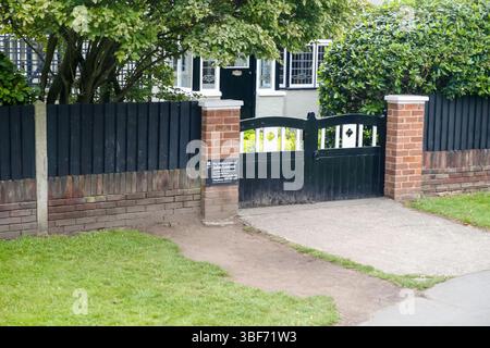 Liverpool, UK - July 20, 2019: The childhood home of John Lennon in Liverpool Stock Photo