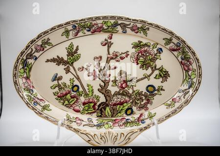 porcelain serving platter Stock Photo