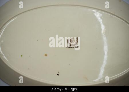 porcelain serving platter Stock Photo