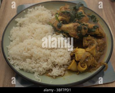 Chicken wing curry Stock Photo