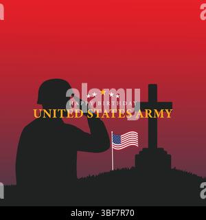 June 14 A Proud Day in History Remembering the US Army Legacy Stock Vector