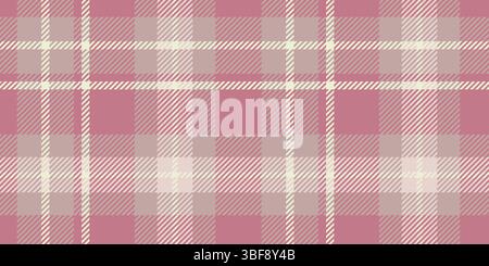 Classic plaid pattern in muted beige, light pink, and olive green, perfect for textiles and backgrounds. Stock Vector