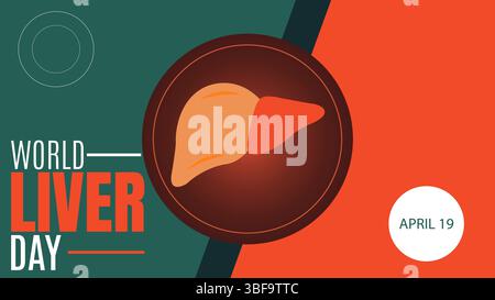 World Liver Day, Protecting Your Liver, Protecting Your Health Stock Vector