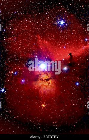 The Horsehead Nebula, Barnard 33 in the Orion constellation Stock Photo ...