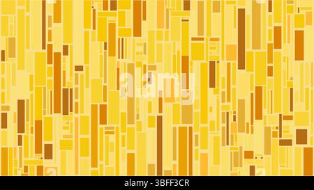 An abstract yellow background. Autumn colors geometric background. Yellow and brown rectangles texture. Stock Vector