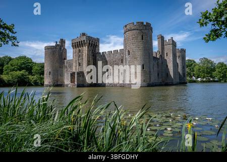 26-05-25. Bodiam Castle. Bodiam Castle is a 14th-century moated castle near Robertsbridge in East Sussex, England. Photo credit: SMP News Stock Photo
