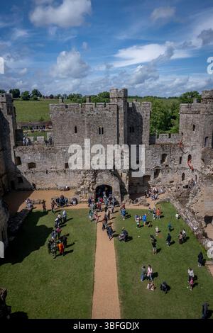 26-05-25. Bodiam Castle. Bodiam Castle is a 14th-century moated castle near Robertsbridge in East Sussex, England. Photo credit: SMP News Stock Photo