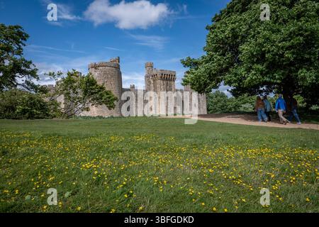 26-05-25. Bodiam Castle. Bodiam Castle is a 14th-century moated castle near Robertsbridge in East Sussex, England. Photo credit: SMP News Stock Photo