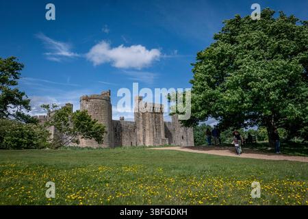 26-05-25. Bodiam Castle. Bodiam Castle is a 14th-century moated castle near Robertsbridge in East Sussex, England. Photo credit: SMP News Stock Photo