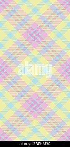 Vichy seamless check texture, equal textile tartan plaid. Skill background pattern vector fabric in lime and pale turquoise colors palette. Stock Vector