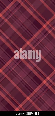 Elegant diagonal plaid pattern in rich maroon and coral tones.  Perfect for textile design, website backgrounds, or autumnal themed projects.  Subtle Stock Vector
