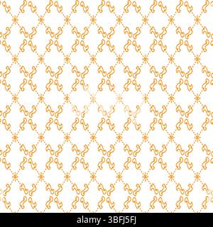Elegant Orange Geometric Pattern on White Background Stock Vector