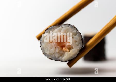 Sushi and chopsticks Stock Photo