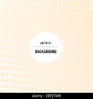 Abstract monochrome background with dots, halftone effect and circle in center. Vector illustration. Stock Vector