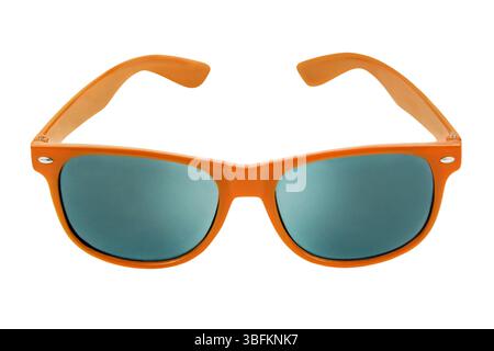 Orange Sunglasses isolated on white background Stock Photo