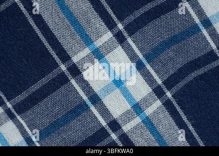 Macro texture of a fabric consisting of one hundred percent cotton. Stock Photo