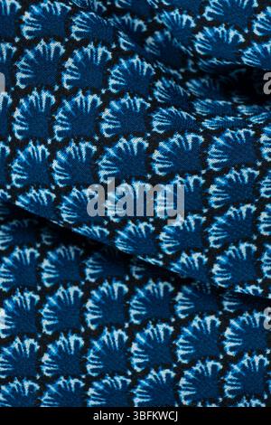 One hundred percent polyester fabric macro top view Stock Photo