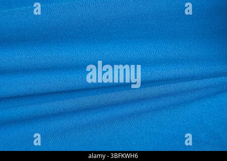 One hundred percent polyester fabric macro top view Stock Photo