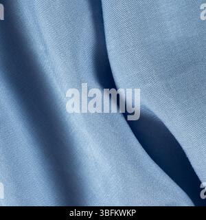 Blue Polyester Elastane Fabric Close-up Stock Photo
