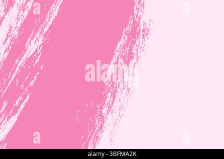 Pink grunge bold brush stroke background. Grunge texture banner template with space for text and pink grunge smudge for presentations, cover, ad Stock Vector
