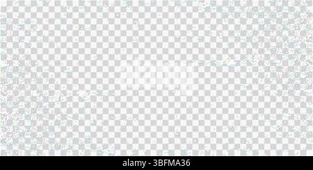 Glitch distortion texture with multicolored noise fragments. Abstract digital damage effect isolated on transparent background. Horizontal format. Scr Stock Vector