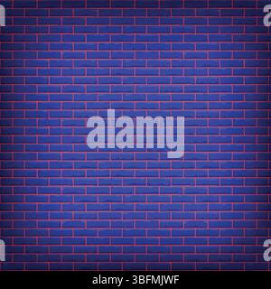 Brick walls with a blue color textured surface Stock Vector