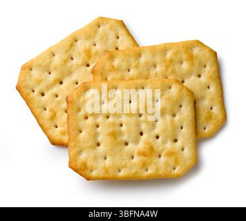 crackers isolated on white background Stock Photo