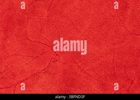 Red leather background or texture. Closeup of red leather texture Stock Photo