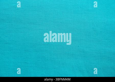 Turqouise blue fabric texture detail closeup as textile background Stock Photo