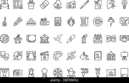 General arts icons icons Simple vector icon. Illustration symbol design template for web mobile UI element. Stock Vector