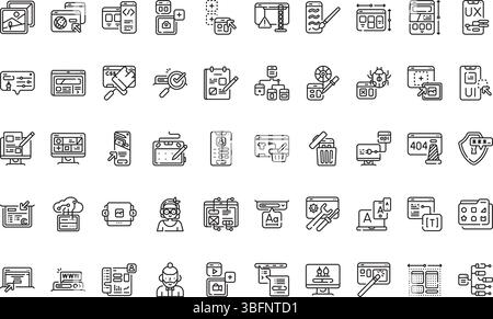 Web design icons icons Simple vector icon. Illustration symbol design template for web mobile UI element. Stock Vector