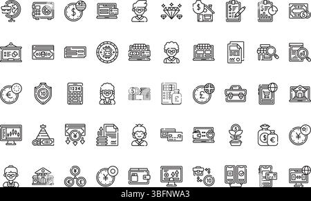 Financial issues icons icons Simple vector icon. Illustration symbol design template for web mobile UI element. Stock Vector