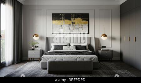 Picture of Elegant Minimalist Bedroom Interior Design 2025 – Modern Style for ...