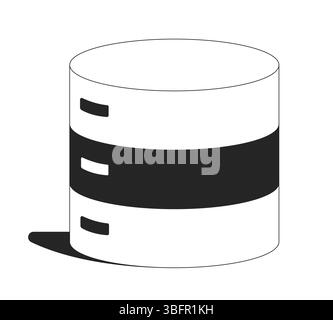 Database data storage 2D line object Stock Vector