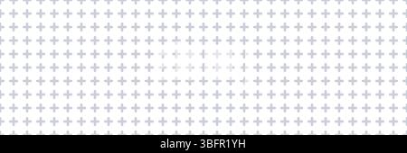 Plus seamless pattern. Simple geometric cross texture. Graphic cross symbol grid. Plus sign repeat pattern. Graphic texture. Vector illustration Stock Vector