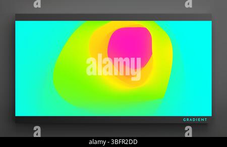 Colorful gradient fluid backgrounds with dynamic liquid forms. Covers design template for flyer leaflet, brochure design, report, presentation or maga Stock Vector