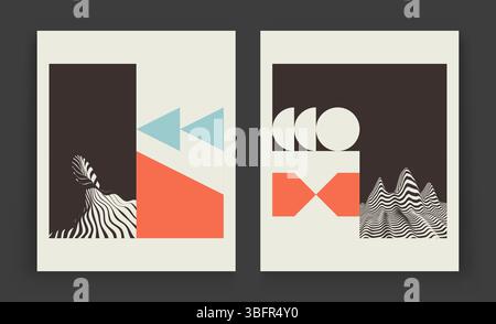 Cover design template. Abstract geometric pattern. Vector illustration for brochure, flyer, cover, poster, presentation, portfolio or banner. Stock Vector