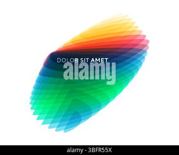 Abstract geometric design. Vector illustration made of various overlapping elements. Applicable for banners, placards, posters or flyers. Stock Vector