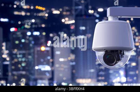 3d rendering security camera or cctv camera for public safety Stock Photo
