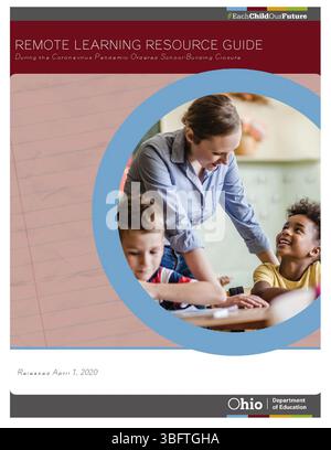 The Remote Learning Resource Guide was released on April 1, 2020, to assist educators and students during the school-building closure caused by the coronavirus pandemic. It provides tools for remote education under the 'EachChildOurFuture' initiative. Stock Photo