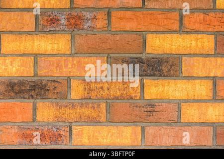 Texture of the red and brown brick wall, abstract, building Stock Photo
