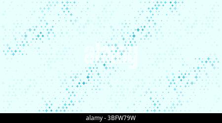Abastract healthcare medical background. Mathematical random plus symbols pattern. Technology innovation in medicine. Stock Vector