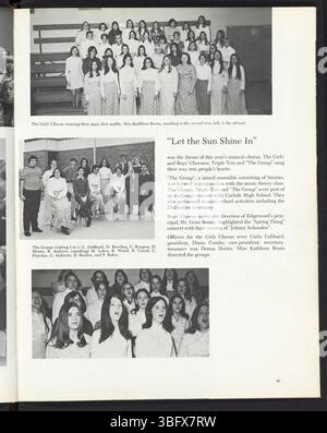 Page 65 of the 1971 Edgewood High School yearbook 'The Image' shows student portraits and associated captions from the academic year. Stock Photo