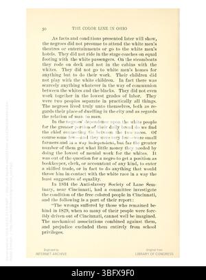*The Color Line in Ohio* provides a historical overview of race ...