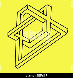 Geometric shape. Minimalist modern form. Abstract logo symbol. Modern geometric icon.  Stock Vector