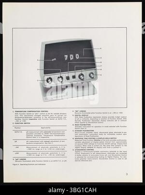 The 1934 invention of the pH meter by Arnold Beckman played a pivotal role in the growth of Beckman Instruments and the broader electronic scientific instrument industry by providing accurate tools for acidity measurement. Stock Photo